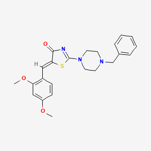 2-(4-benzyl-1-piperazinyl)-5-(2,4-dimethoxybenzylidene)-1,3-thiazol-4(5H)-one