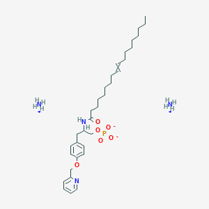 B611715 Ammonium (R,Z)-2-(octadec-9-enamido)-3-(4-(pyridin-2-ylmethoxy)phenyl)propyl phosphate CAS No. 799268-76-1