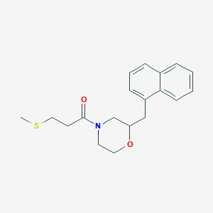 4-[3-(methylthio)propanoyl]-2-(1-naphthylmethyl)morpholine