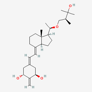 1,3-Cyclohexanediol, 2-methylene-5-((2E)-2-((1S,3aS,7aS)-octahydro-1-((1R)-1-((2S)-3-hydroxy-2,3-dimethylbutoxy)ethyl)-7a-methyl-4H-inden-4-ylidene)ethylidene)-, (1R,3R)-