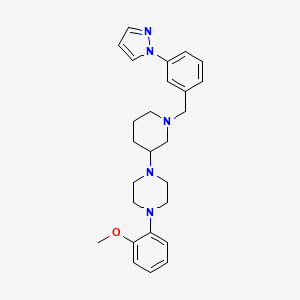 1-(2-methoxyphenyl)-4-{1-[3-(1H-pyrazol-1-yl)benzyl]-3-piperidinyl}piperazine