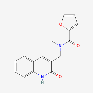 N-[(2-hydroxy-3-quinolinyl)methyl]-N-methyl-2-furamide