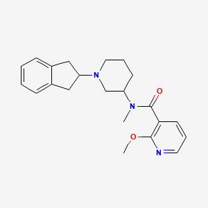 molecular formula C22H27N3O2 B6117261 N-[1-(2,3-dihydro-1H-inden-2-yl)-3-piperidinyl]-2-methoxy-N-methylnicotinamide 