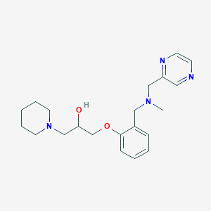 molecular formula C21H30N4O2 B6117266 1-(2-{[methyl(2-pyrazinylmethyl)amino]methyl}phenoxy)-3-(1-piperidinyl)-2-propanol 
