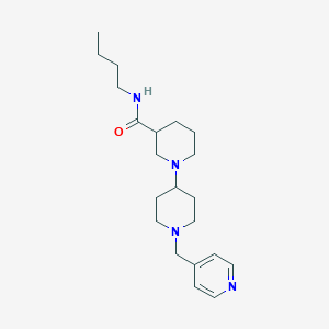 molecular formula C21H34N4O B6117359 N-butyl-1'-(4-pyridinylmethyl)-1,4'-bipiperidine-3-carboxamide 