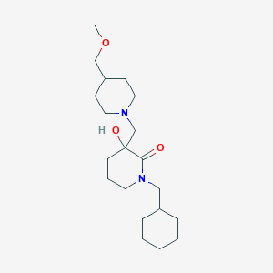 1-(cyclohexylmethyl)-3-hydroxy-3-{[4-(methoxymethyl)-1-piperidinyl]methyl}-2-piperidinone