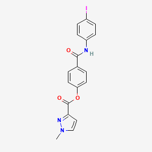 4-{[(4-iodophenyl)amino]carbonyl}phenyl 1-methyl-1H-pyrazole-3-carboxylate