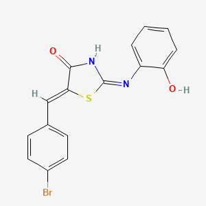 5-(4-bromobenzylidene)-2-[(2-hydroxyphenyl)amino]-1,3-thiazol-4(5H)-one