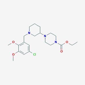 ethyl 4-[1-(5-chloro-2,3-dimethoxybenzyl)-3-piperidinyl]-1-piperazinecarboxylate