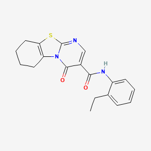 N-(2-ethylphenyl)-4-oxo-6,7,8,9-tetrahydro-4H-pyrimido[2,1-b][1,3]benzothiazole-3-carboxamide