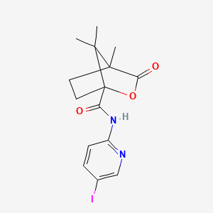 N-(5-iodo-2-pyridinyl)-4,7,7-trimethyl-3-oxo-2-oxabicyclo[2.2.1]heptane-1-carboxamide