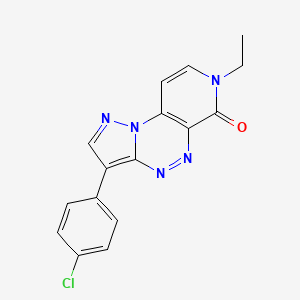 3-(4-chlorophenyl)-7-ethylpyrazolo[5,1-c]pyrido[4,3-e][1,2,4]triazin-6(7H)-one