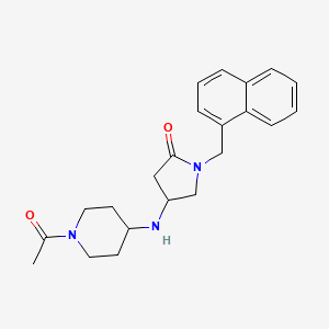 4-[(1-acetyl-4-piperidinyl)amino]-1-(1-naphthylmethyl)-2-pyrrolidinone