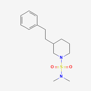 N,N-dimethyl-3-(2-phenylethyl)-1-piperidinesulfonamide