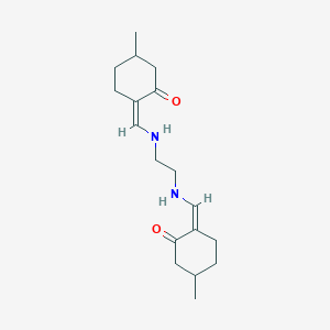 molecular formula C18H28N2O2 B6117843 2,2'-[1,2-ethanediylbis(iminomethylylidene)]bis(5-methylcyclohexanone) 