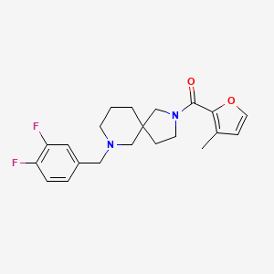 7-(3,4-difluorobenzyl)-2-(3-methyl-2-furoyl)-2,7-diazaspiro[4.5]decane