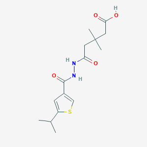 5-{2-[(5-isopropyl-3-thienyl)carbonyl]hydrazino}-3,3-dimethyl-5-oxopentanoic acid