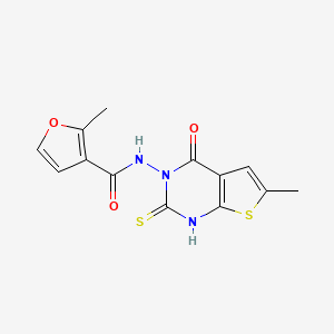 N-(2-mercapto-6-methyl-4-oxothieno[2,3-d]pyrimidin-3(4H)-yl)-2-methyl-3-furamide