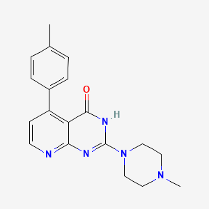 molecular formula C19H21N5O B6117920 5-(4-methylphenyl)-2-(4-methyl-1-piperazinyl)pyrido[2,3-d]pyrimidin-4(3H)-one 