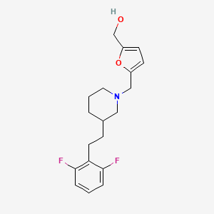 [5-({3-[2-(2,6-difluorophenyl)ethyl]-1-piperidinyl}methyl)-2-furyl]methanol