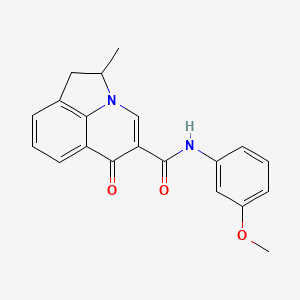 N-(3-methoxyphenyl)-2-methyl-6-oxo-1,2-dihydro-6H-pyrrolo[3,2,1-ij]quinoline-5-carboxamide