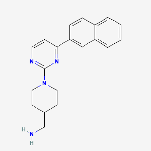 B611799 (1-(4-(Naphthalen-2-yl)pyrimidin-2-yl)piperidin-4-yl)methanamine CAS No. 1123231-07-1