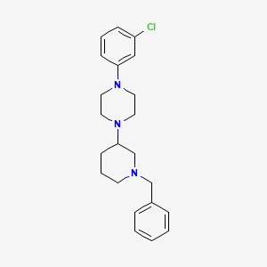 1-(1-benzyl-3-piperidinyl)-4-(3-chlorophenyl)piperazine