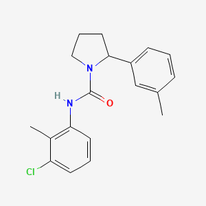 molecular formula C19H21ClN2O B6118024 N-(3-chloro-2-methylphenyl)-2-(3-methylphenyl)-1-pyrrolidinecarboxamide 