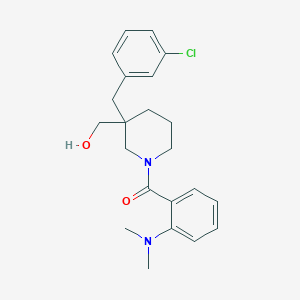 {3-(3-chlorobenzyl)-1-[2-(dimethylamino)benzoyl]-3-piperidinyl}methanol