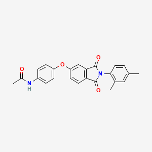 molecular formula C24H20N2O4 B6118052 N-(4-{[2-(2,4-dimethylphenyl)-1,3-dioxo-2,3-dihydro-1H-isoindol-5-yl]oxy}phenyl)acetamide 