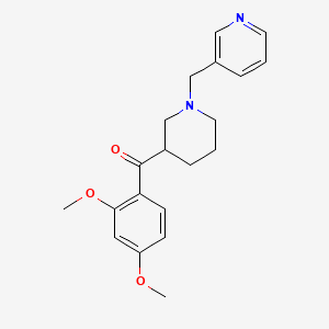 molecular formula C20H24N2O3 B6118081 (2,4-dimethoxyphenyl)[1-(3-pyridinylmethyl)-3-piperidinyl]methanone 
