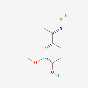 molecular formula C10H13NO3 B6118129 1-(4-hydroxy-3-methoxyphenyl)-1-propanone oxime 