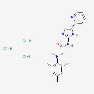 molecular formula C20H26Cl3N5O B611814 Unii-WY5ZU7ruk4 CAS No. 1356959-71-1