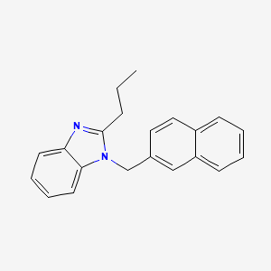 molecular formula C21H20N2 B6118213 1-(2-naphthylmethyl)-2-propyl-1H-benzimidazole 