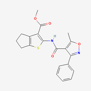 methyl 2-{[(5-methyl-3-phenyl-4-isoxazolyl)carbonyl]amino}-5,6-dihydro-4H-cyclopenta[b]thiophene-3-carboxylate