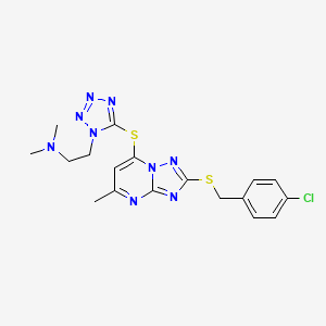 molecular formula C18H20ClN9S2 B611824 WS-383（游离碱） CAS No. 2247543-65-1