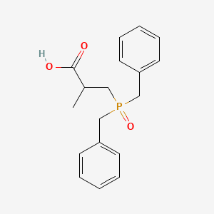 molecular formula C18H21O3P B6118245 3-(dibenzylphosphoryl)-2-methylpropanoic acid 