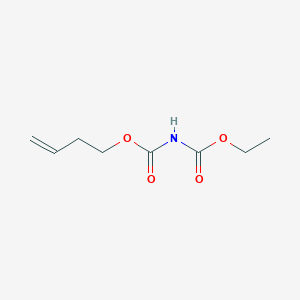 molecular formula C8H13NO4 B061183 (Ethoxycarbonyl)carbamic acid 3-butenyl ester CAS No. 188193-24-0