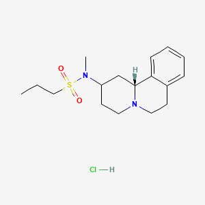 molecular formula C17H27ClN2O2S B611832 N-甲基-N-(1,3,4,6,7,11β-六氢-2H-苯并(a)喹喔啉-2β-基)丙烷-1-磺酰胺 CAS No. 82059-29-8