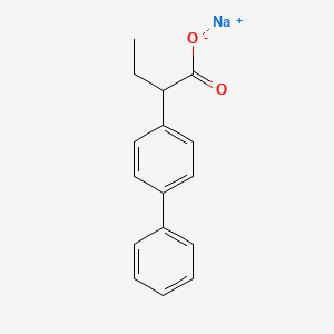 molecular formula C16H15NaO2 B611843 Xenbucin sodium CAS No. 10265-80-2