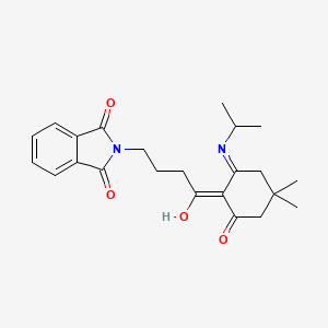 molecular formula C23H28N2O4 B6118468 2-{4-[2-(isopropylamino)-4,4-dimethyl-6-oxocyclohex-1-en-1-yl]-4-oxobutyl}-1H-isoindole-1,3(2H)-dione 