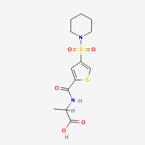 N-{[4-(1-piperidinylsulfonyl)-2-thienyl]carbonyl}alanine