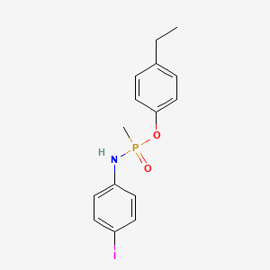 molecular formula C15H17INO2P B6118620 4-ethylphenyl N-(4-iodophenyl)-P-methylphosphonamidoate 