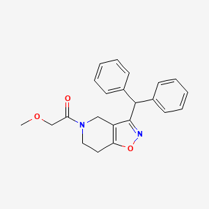 molecular formula C22H22N2O3 B6118649 3-(diphenylmethyl)-5-(methoxyacetyl)-4,5,6,7-tetrahydroisoxazolo[4,5-c]pyridine 