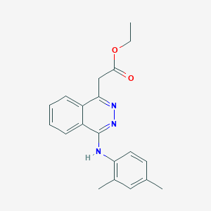 molecular formula C20H21N3O2 B6118666 ethyl {4-[(2,4-dimethylphenyl)amino]-1-phthalazinyl}acetate 