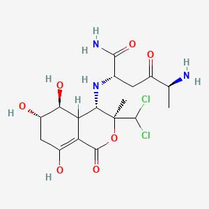 molecular formula C17H25Cl2N3O7 B611871 Alanylbactobolin CAS No. 74141-68-7
