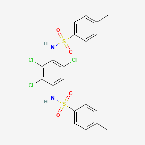 molecular formula C20H17Cl3N2O4S2 B6118880 N,N'-(2,3,5-trichloro-1,4-phenylene)bis(4-methylbenzenesulfonamide) 