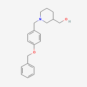 molecular formula C20H25NO2 B6118958 {1-[4-(benzyloxy)benzyl]-3-piperidinyl}methanol 