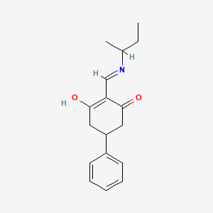 molecular formula C17H21NO2 B6119018 2-[(sec-butylamino)methylene]-5-phenyl-1,3-cyclohexanedione 