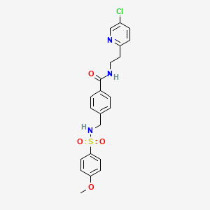 B611905 N-(2-(5-chloropyridin-2-yl)ethyl)-4-(((4-methoxyphenyl)sulfonamido)methyl)benzamide CAS No. 1943733-16-1